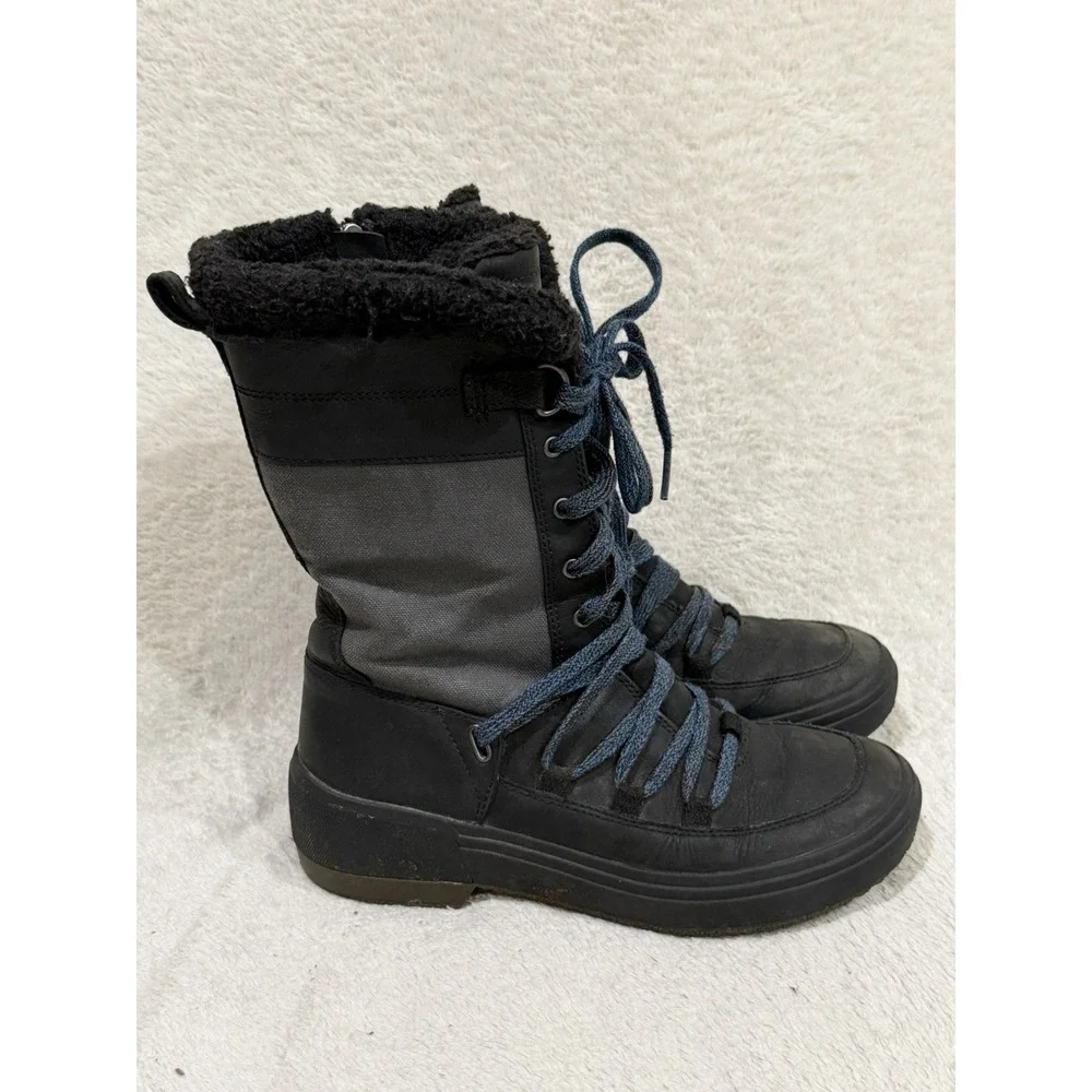 Merrell Polar Winter Boots Haven Tall Lace Up Women's 6 Waterproof Black Gray